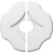 Ekena Millwork Percival Architectural Grade PVC Contemporary Ceiling Medallion, Two Piece, 12"OD x 3"ID x 4"C x 1"P CMP12PL2-03000 - alternate 1